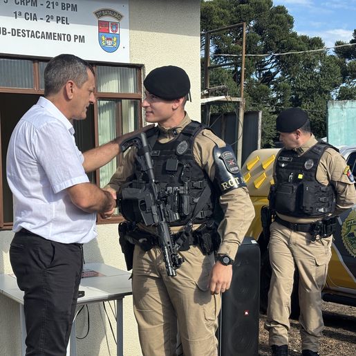 Subdestacamento da PM é reinaugurado no Alto São Mateus em Marmeleiro