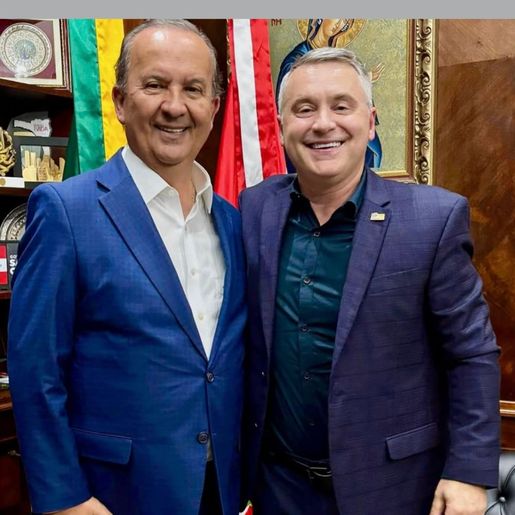 Prefeito de SMO busca novos investimentos em agenda com o governador em Florianópolis