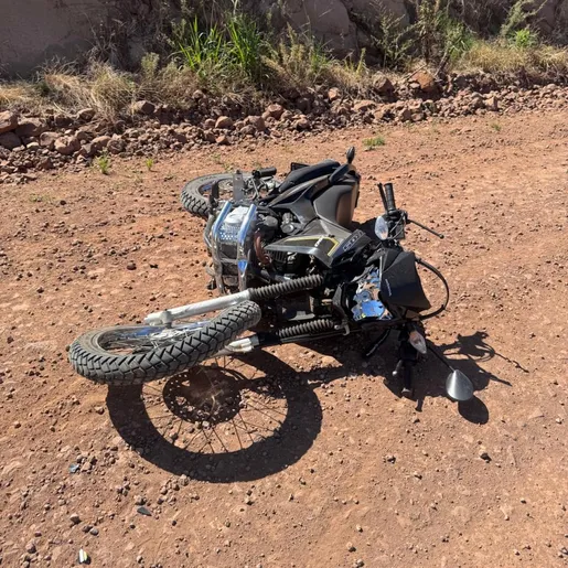 Colisão entre moto e carro deixa motociclista ferido em Iporã do Oeste