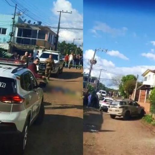 Homem é agredido com pauladas e atropelado em Chapecó