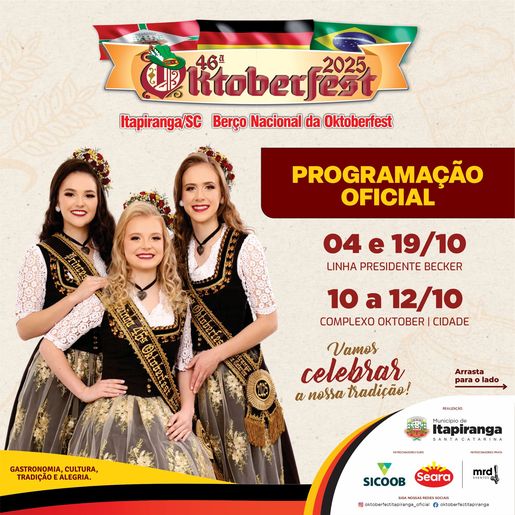 Itapiranga lança nesta sexta-feira a 46ª Oktoberfest