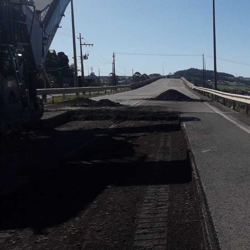 Concretagem da BR-163 se aproxima dos três quilômetros e trânsito é alterado; vídeo