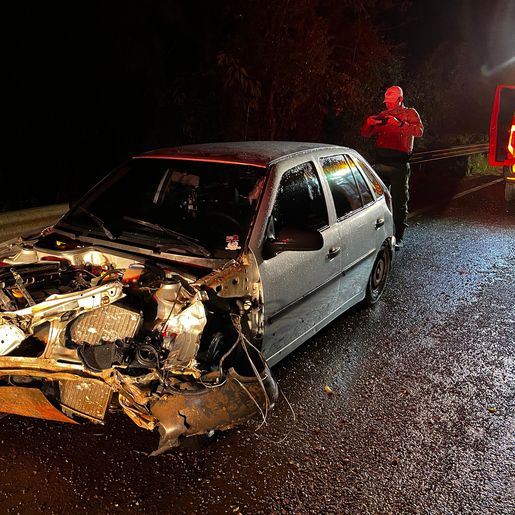 Veículo é encontrado acidentado e sem ocupantes entre Descanso e Belmonte