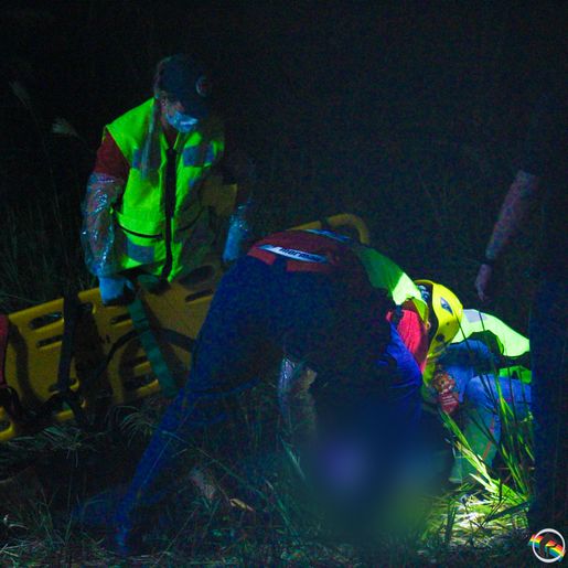 Saída de pista deixa homem ferido na BR-282 entre SMO e Maravilha