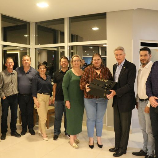 Presidente da Facisc é recebido por empresários em São Lourenço do Oeste