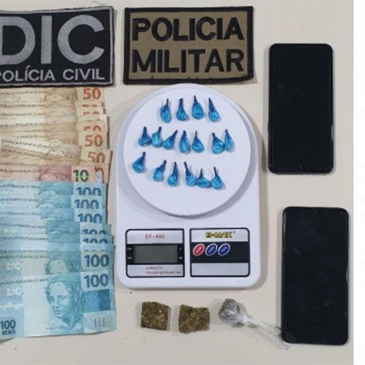 Casal é preso por tráfico de drogas em São Lourenço do Oeste
