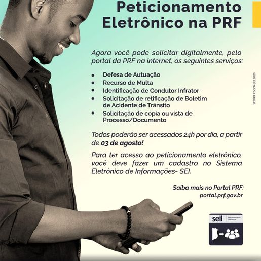 PRF disponibiliza sistema eletrônico para agilizar prestação de serviços ao cidadão