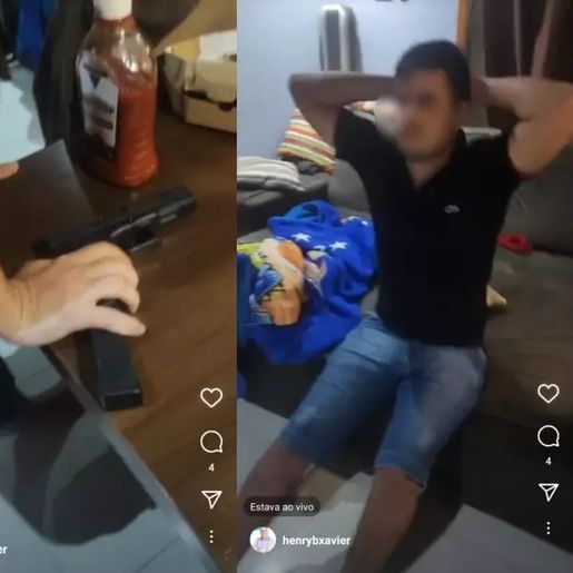 Família de radialista é feita refém no Paraná e transmite negociação em Live