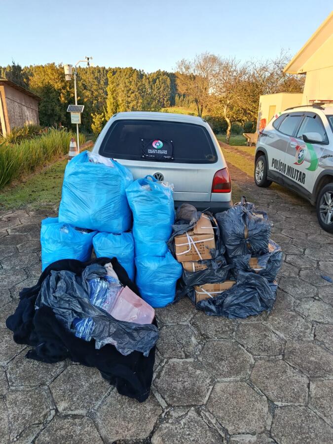 Carga irregular é apreendida pela PM em Palma Sola