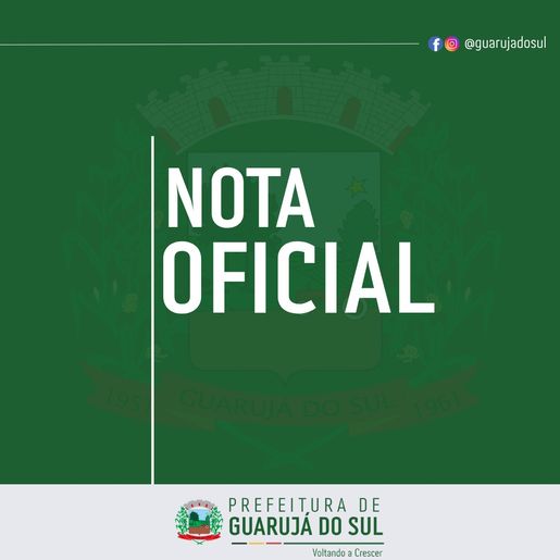 Prefeitura de Guarujá do Sul esclarece processo de aquisição de bolo comemorativo