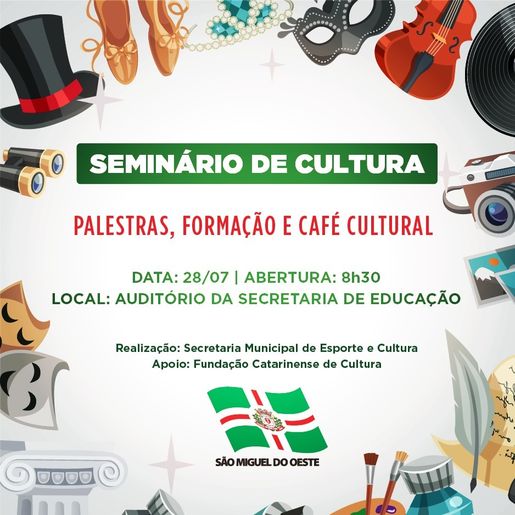 SMOeste realiza primeiro seminário de Cultura na próxima semana