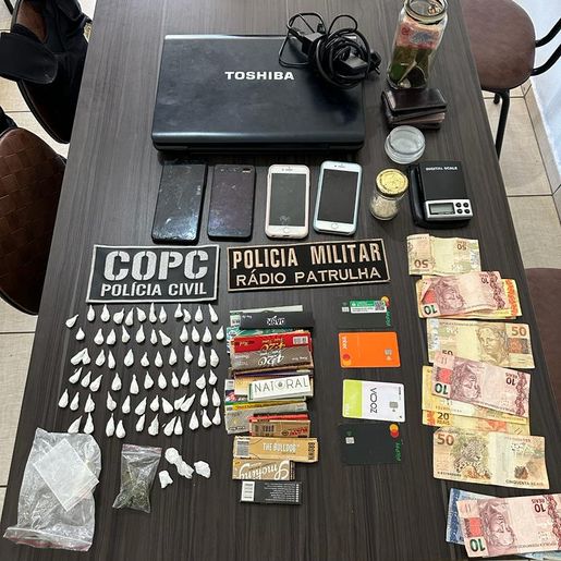 Polícia Militar cumpre mandados de prisão contra o tráfico de drogas em Palma Sola