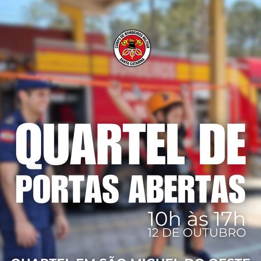 Corpo de Bombeiros de SMO abre as portas para o Dia das Crianças neste domingo
