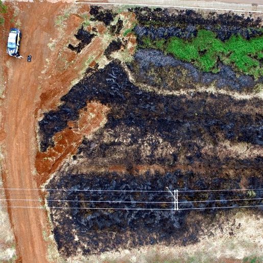 Idoso é flagrado pela 3ª vez realizando queimadas às margens da BR-282