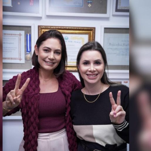 Michelle Bolsonaro diz estar “fechada” com Carol de Toni em meio a crise política em SC