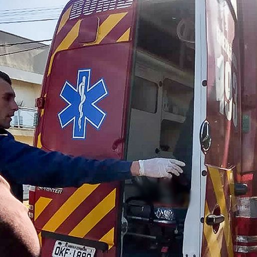 Idoso é vítima de atropelamento no centro de Barracão