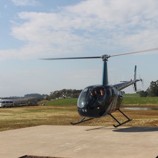 Região terá voos panorâmicos de helicóptero para turistas