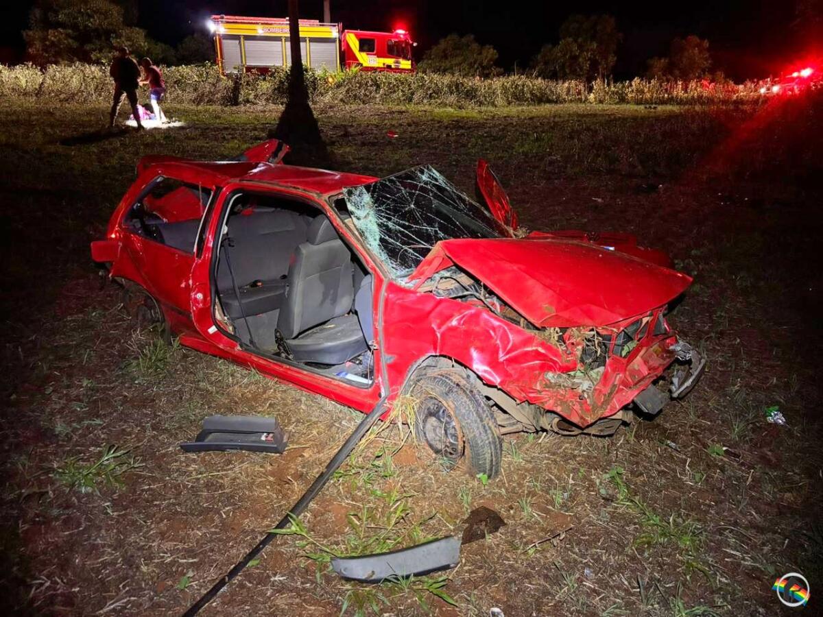 Motorista embriagado causa acidente com 5 feridos na SC 163, em SMOeste