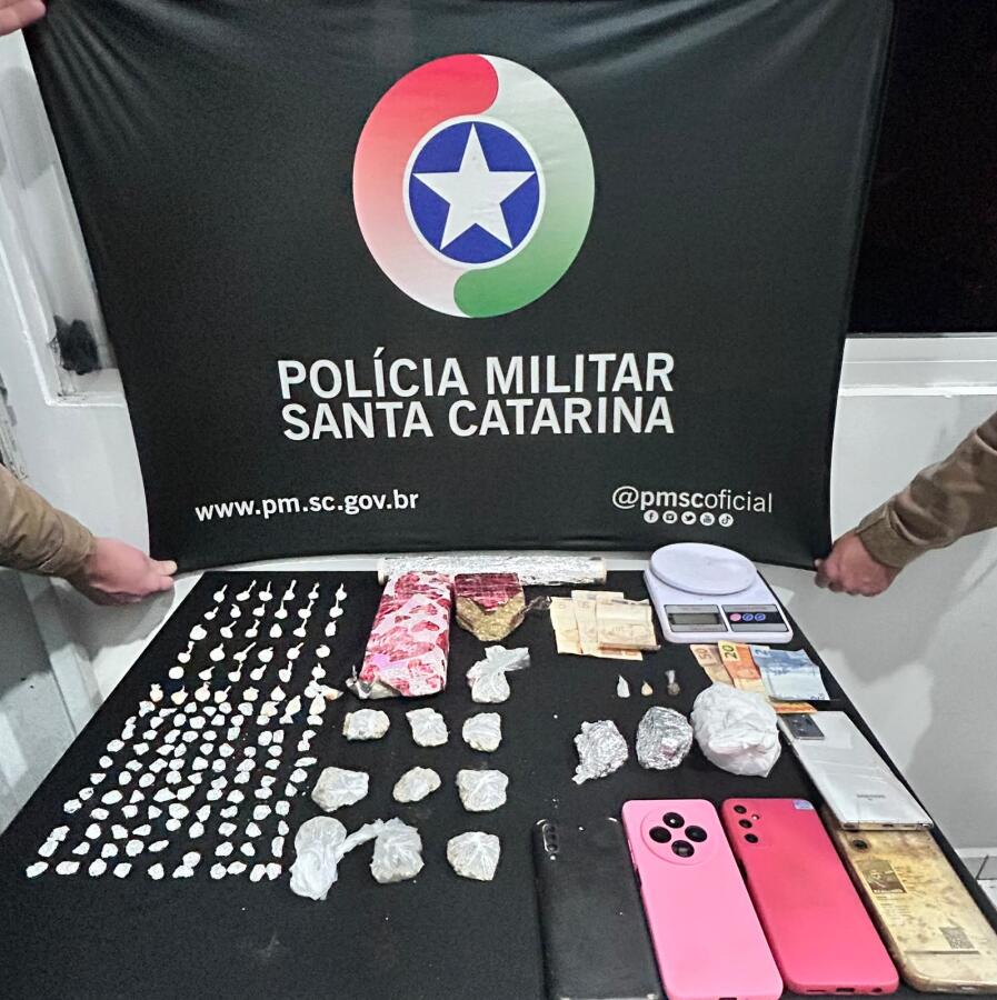 Quatro pessoas são presas por tráfico de drogas em São Miguel do Oeste