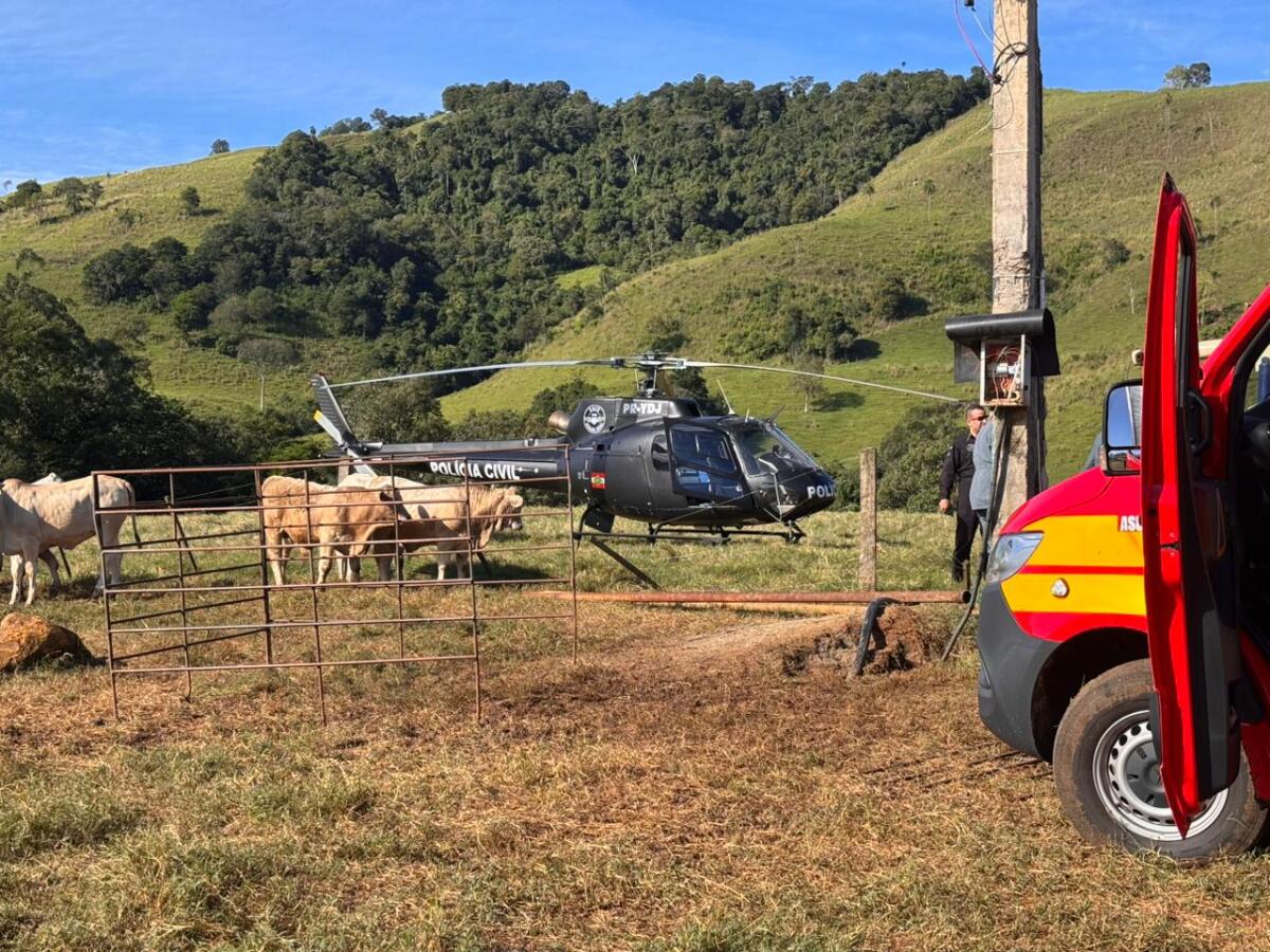Homem sofre choque elétrico e mobiliza helicóptero do SAER em Barra Bonita