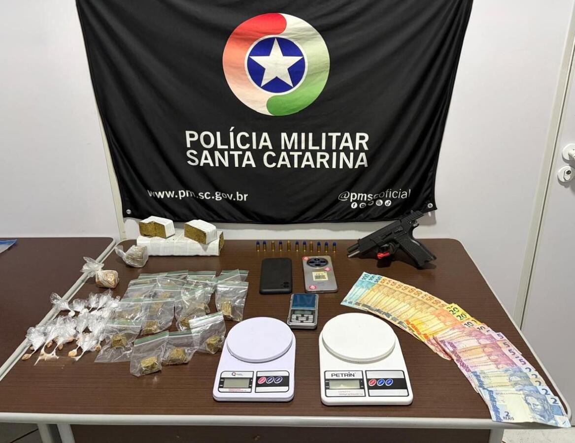 Homem é preso por tráfico de drogas e posse de arma em Maravilha