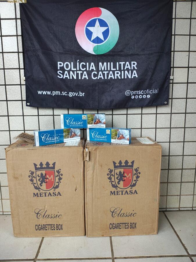 Homem é preso com mil maços de cigarros contrabandeados na BR-163, em Dionísio Cerqueira