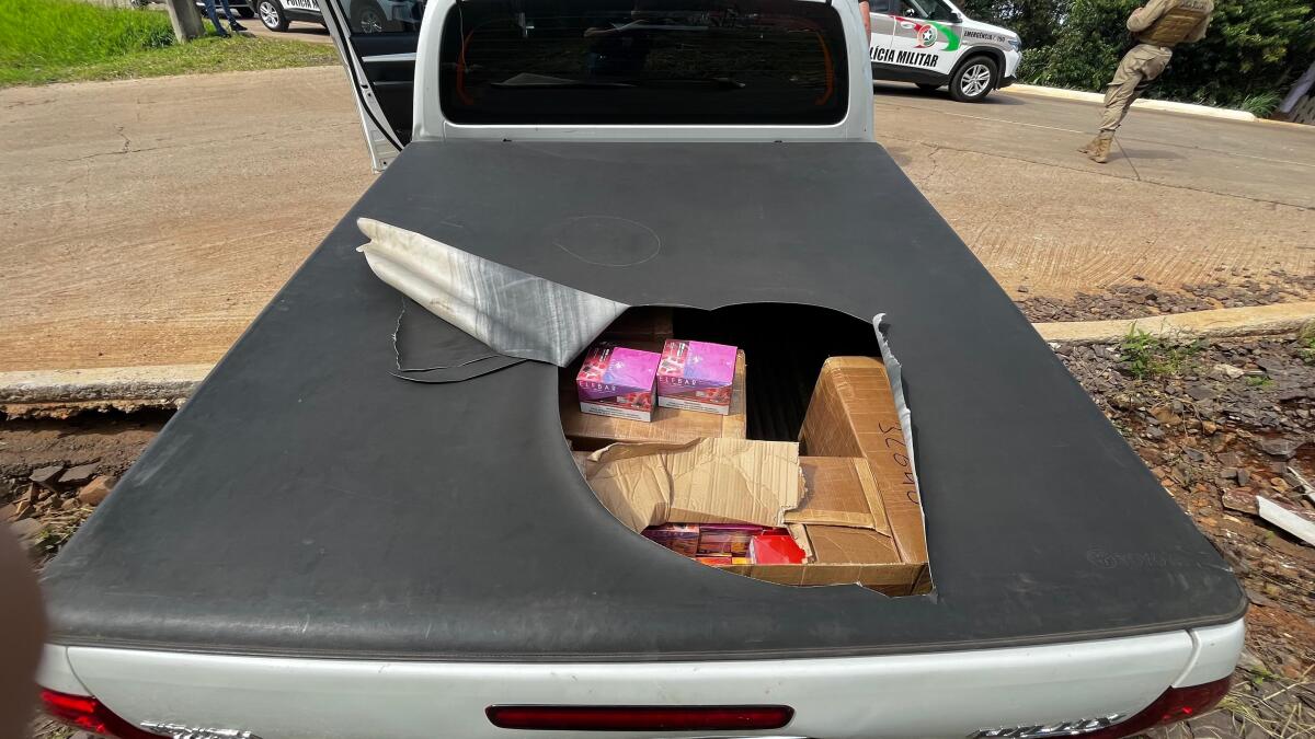 PF apreende carga de cigarros eletrônicos avaliada em R$ 320 mil na BR-163