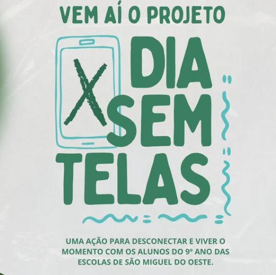 Dia Sem Telas reúne cerca de 170 estudantes nesta sexta em SMOeste