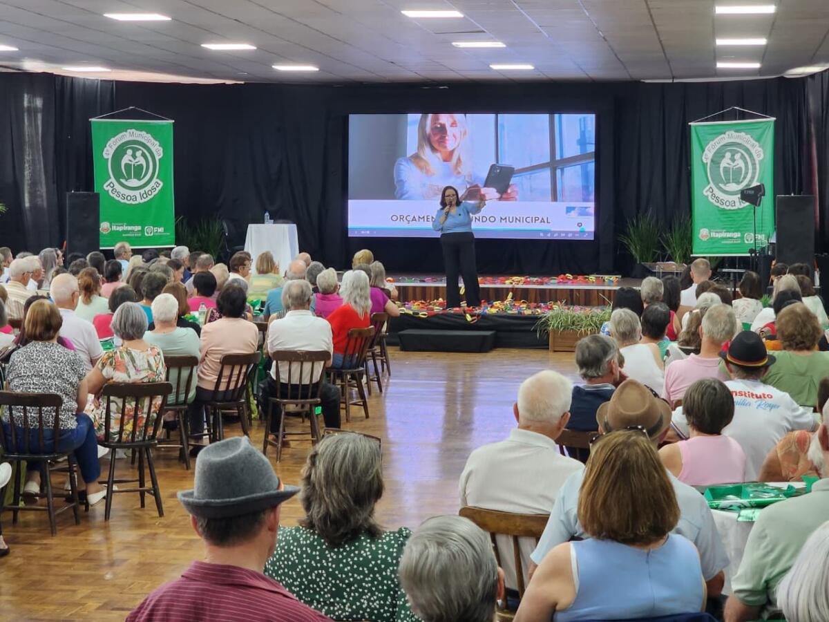 Itapiranga realiza 4º Fórum Municipal da Pessoa Idosa