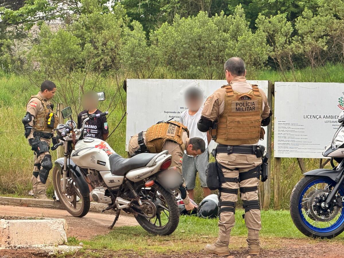 Adolescente é apreendido após fugir de abordagem da PM em São Miguel do Oeste