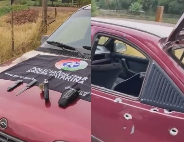 Acusado de matar jovem a facadas em Chapecó é preso após confronto com a polícia