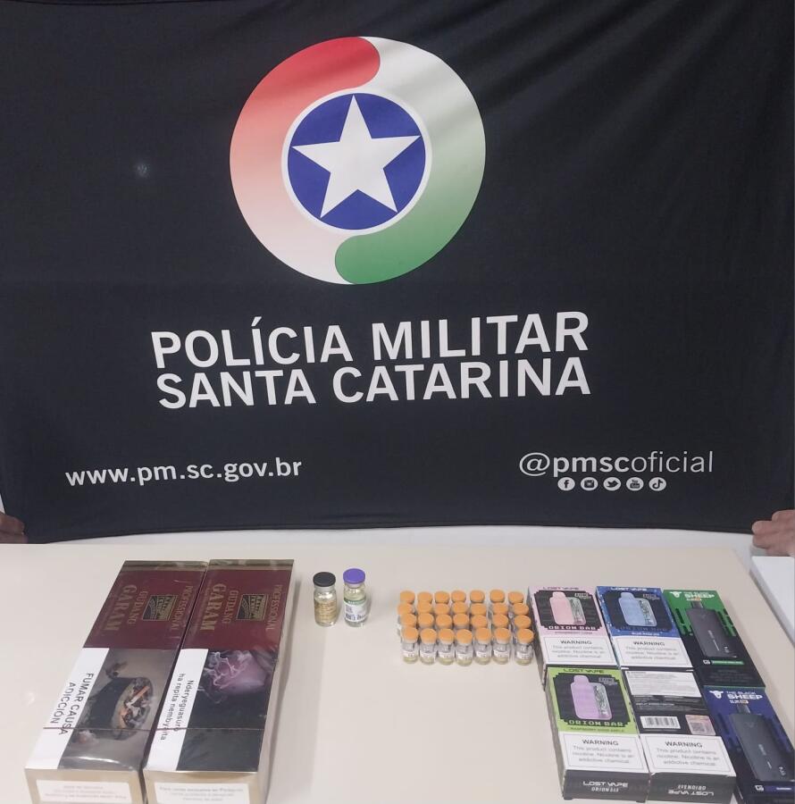Polícia apreende diversos produtos contrabandeados do Paraguai em Maravilha