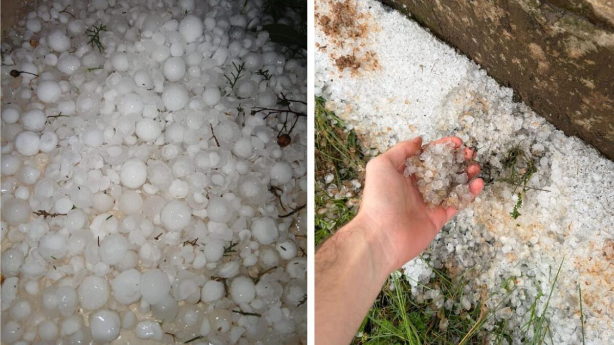 Granizo provoca estragos em cerca de 200 residências no Oeste de SC