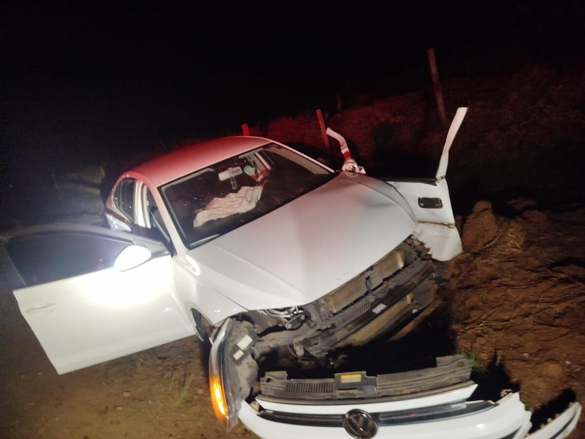 Colisão frontal na SC-480 deixa motorista ferido e preso às ferragens em São Lourenço do Oeste