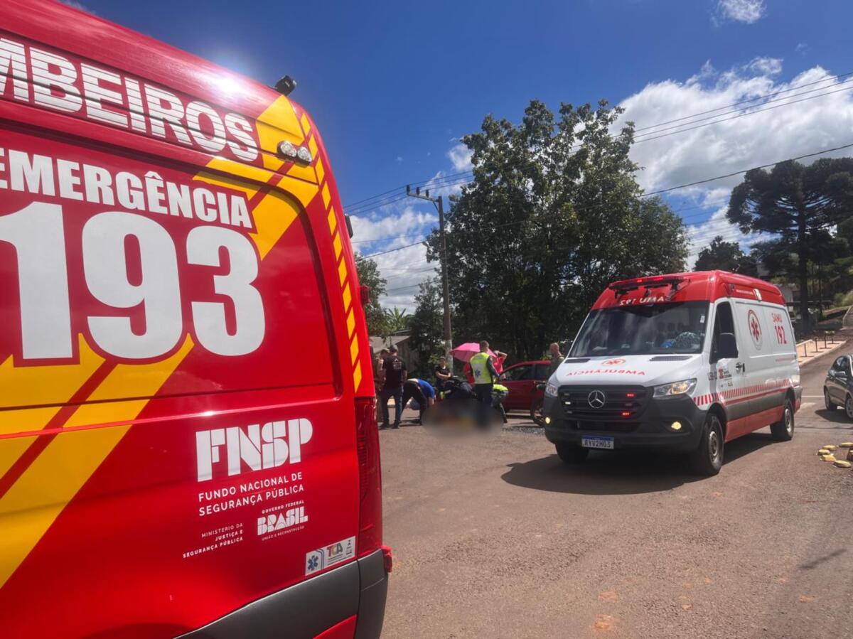 Acidente entre motocicletas deixa dois feridos em SMO