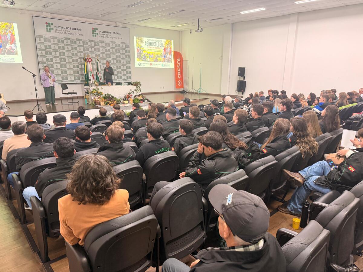 IFSC de São Miguel do Oeste sedia primeiro Seminário Regional de Agroecologia