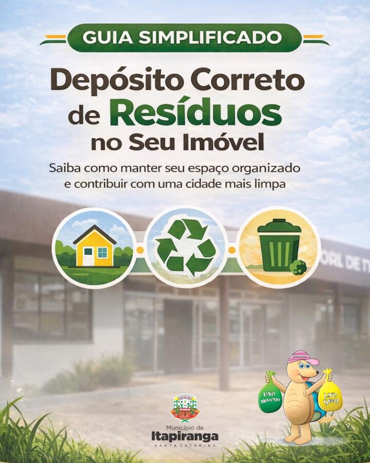 Prefeitura de Itapiranga orienta moradores sobre novo sistema de coleta de lixo