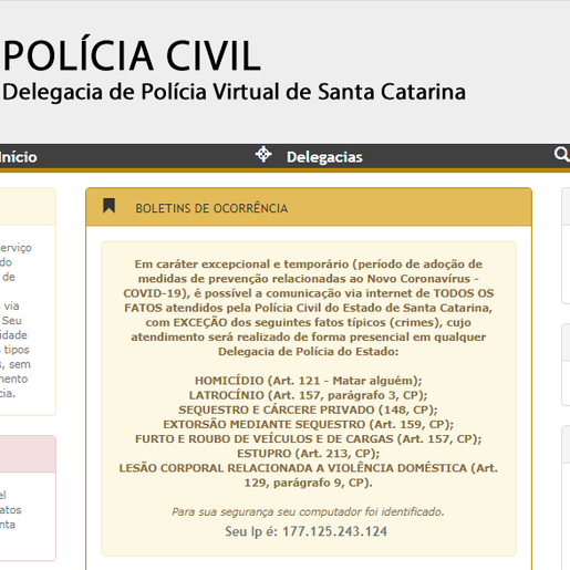 Polícia Civil percebe aumento nos registros online dos boletins de ocorrência