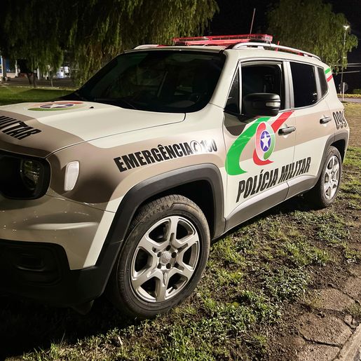 Adolescente foge da polícia e sofre acidente durante perseguição em Pinhalzinho