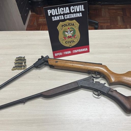 Polícia Civil apreende armas e munições em São João do Oeste