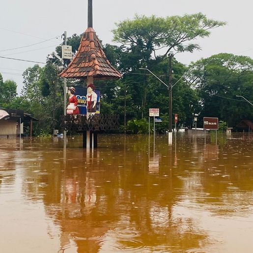 IMAGENS: Nível do Rio Uruguai está reduzindo