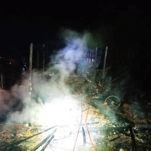 Aviário é parcialmente destruído por incêndio no interior de Palmitos