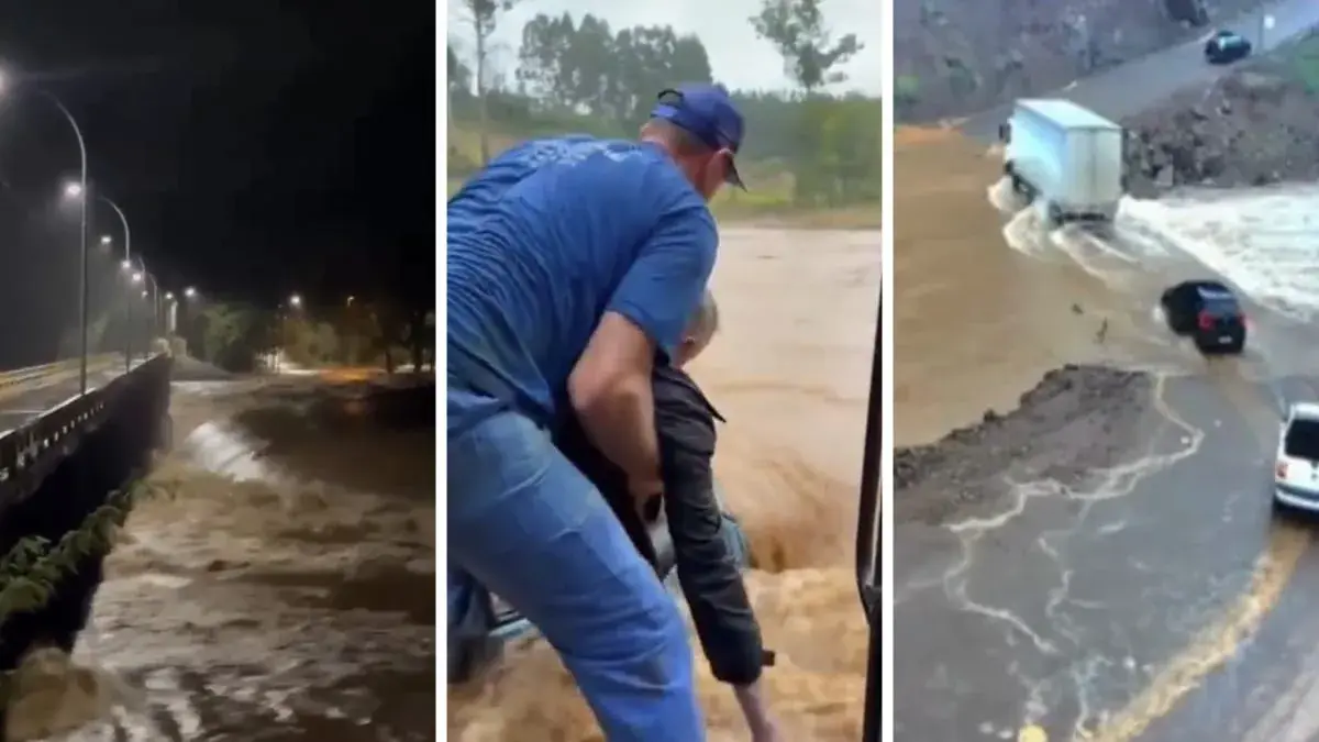Chuva deixa desalojados e causa danos em 52 cidades do Rio Grande do Sul