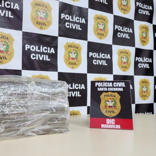Polícia Civil apreende 10kg de maconha na rodoviária de Maravilha