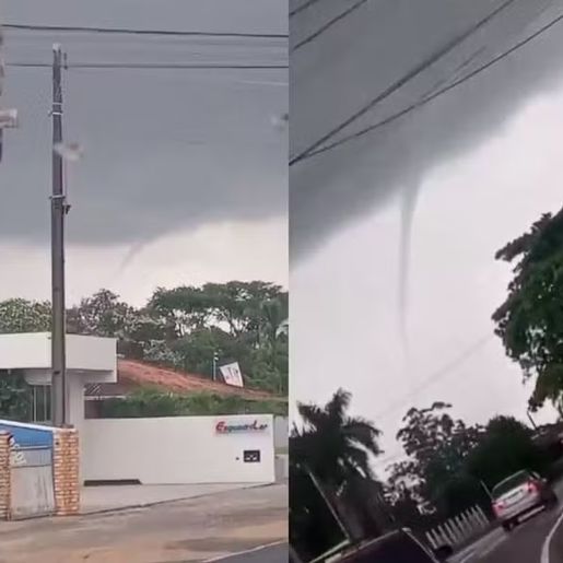 Tromba d’água é registrada em São Francisco do Sul e SC segue em alerta