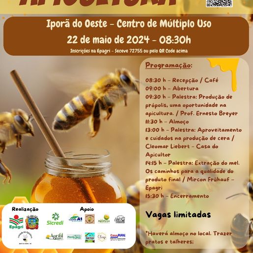 Iporã do Oeste vai sediar Seminário Regional de Apicultura neste mês