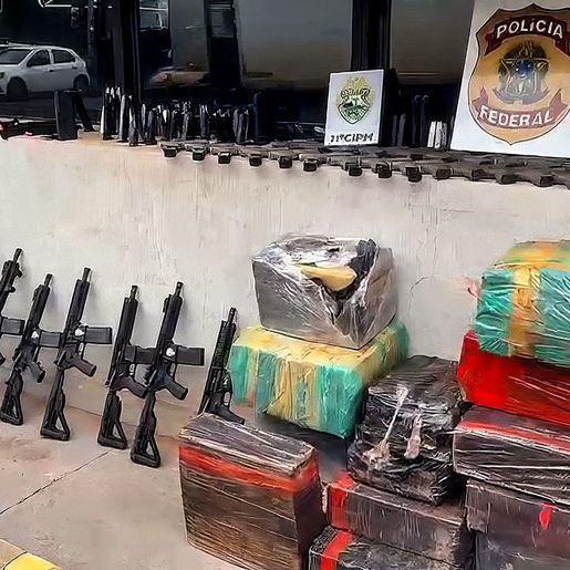PF apreende grande quantidade de maconha e armas no Paraná