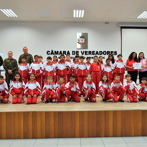 Pelotão Mirim completa 34 anos e recebe homenagem na Câmara de São Miguel do Oeste