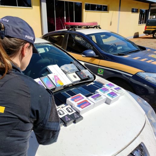 Polícia apreende R$ 30 mil em eletrônicos importados ilegalmente em Chapecó