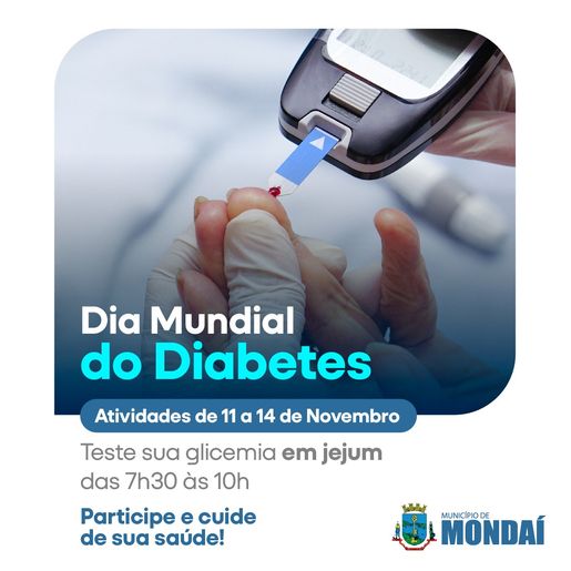 Mondaí promove ações para o Dia Mundial do Diabetes e saúde do homem